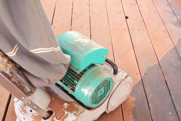 Cedar Deck Sanding in Post Falls