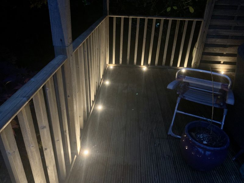 Deck with Ambient Lighting